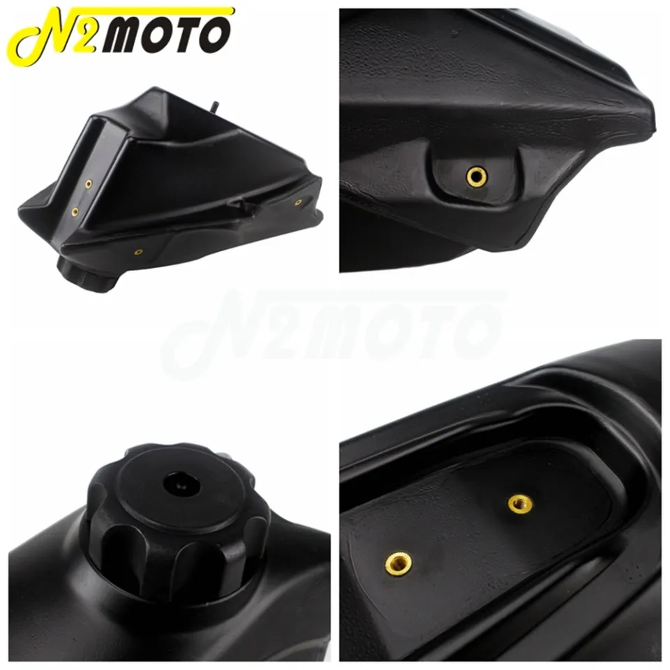 1 Pcs Motocross Motorcycle Black Plastic Gas Petrol Fuel Tank w