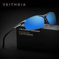 VEITHDIA แว่นตากันแดดผู้ชาย,UV400โพลาไรซ์สำหรับขี่จักรยานกลางแจ้งทำจากอะลูมิเนียมแมกนีเซียมกระจกเคลือบแว่นตากันแดดสำหรับผู้ชาย6511