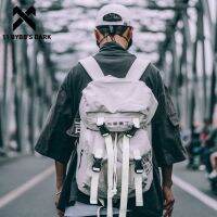 ◊ 11 BYBBS DARK Hip Hop Mens Backpacks Women 2020 Hasp Vintage Ribbon Korean Canvas Streetwear Harajuku Backpacks School Bags