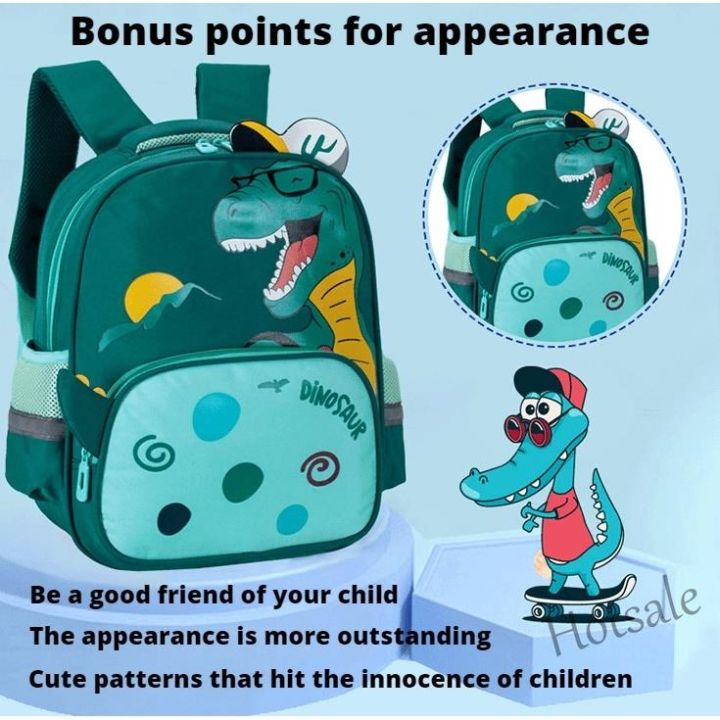 hot-sale-c16-cartoon-dinosaur-backpack-kindergarten-childrens-schoolbag-boy-3-5-6-years-old-girl-small-class-primary-school-student-backpack
