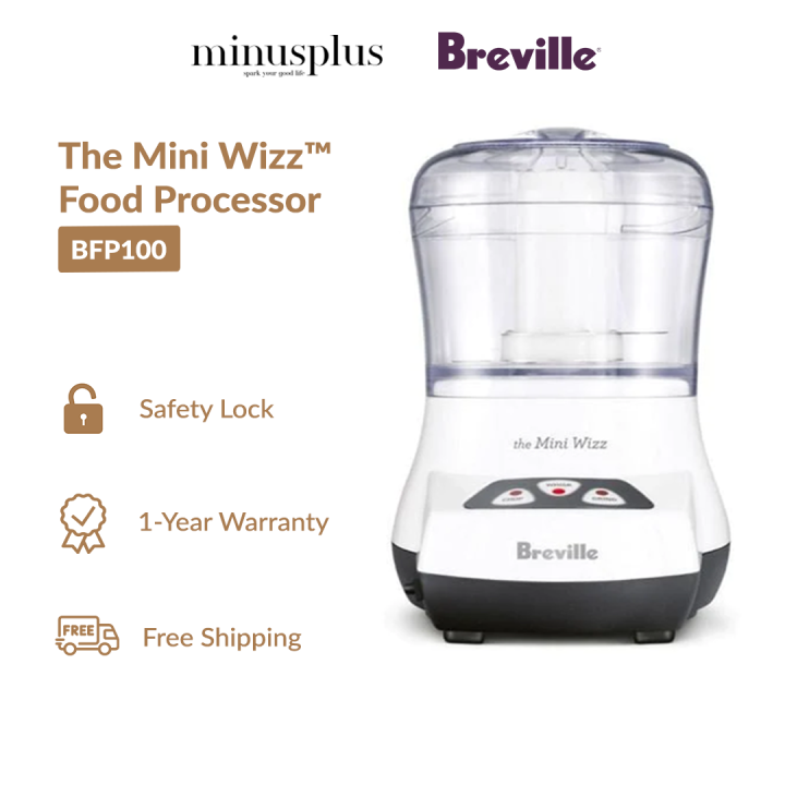 Breville the Mini Wizz Food Processor with 3 Speed Soft Touch Controls