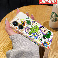 JIUMOO เคสสำหรับ VIVO Y35 Y22 Y52s Y22s Y31S Y54S IQOO เคส U3X U3พร้อมขอบด้านข้างเคสโทรศัพท์กันกระแทกลายการ์ตูนมอนสเตอร์นิ่มแบบดั้งเดิมกรอบป้องกันกล้องหลังเต็มรูปแบบ