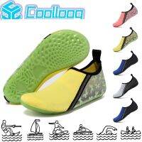 Cooloog Unisex Barefoot Aqua รองเท้าถุงเท้าน้ำฝึกอบรมสระว่ายน้ำเต้นรำชายหาดว่ายน้ำสไลด์โยคะกีฬา