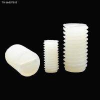 ♧﹍∈  10/50pcs M3 M4 M5 M6 M8 Length 5-40mm White Nylon Plastic Insulated No Head Headless Grub Bolt Slotted Flat End Point Set Screw