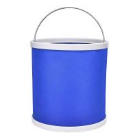 11L Portable Folding Bucket Outdoor Camping Hiking Travelling Fishing Washing Tools Round Waterproof Kitchen Bucket