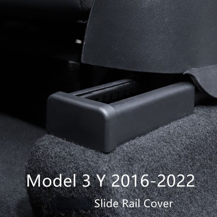 ที่หุ้มเบาะรถแบบเลื่อนได้สำหรับรถ-tesla-model3รุ่น-y-ลูกรอกปลั๊กยางกันกระแทกอุปกรณ์เสริมรถยนต์ฝาครอบป้องกัน