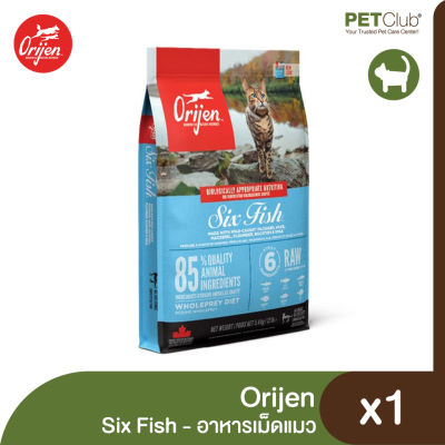 [PETClub] Orijen Six Fish Cat - อาหารแมวโต สูตรซิกส์ ฟิช 3 ขนาด [340g. 1.8kg. 5.4kg.]