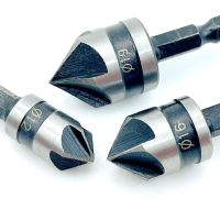 ชุดเจาะ Hss Hex Chamfer 90 องศา Countersink Boring สําหรับงานไม้เปลี่ยนอย่างรวดเร็วเครื่องมือบิตเจาะก้านเครื่องมือเหล็กกล้าคาร์บอน