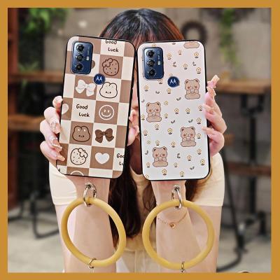 funny advanced Phone Case For MOTO G Play 2023 hang wrist creative luxurious texture ring solid color trend cartoon