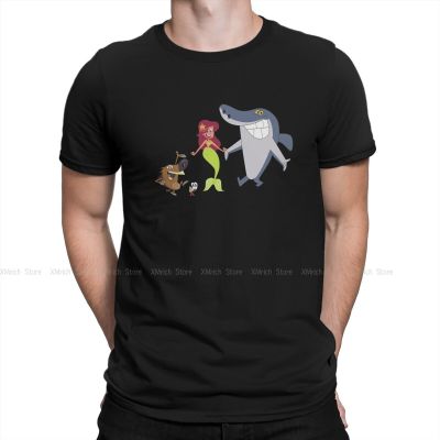 The Snail T-Shirts For Men Zig Sharko Simple And Funny An Uninhabited Island Of Volcanoes Humorous Tees Short Sleeve T Shirts Large Size XS-4XL-5XL-6XL