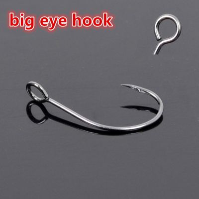 【CW】 50pcs big eye fly hooks Crank hook Barbed fishhook tackle fish single stream