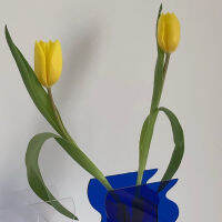 Vase Waterproof Modern Vase ใช้งานได้หลากหลายสำหรับการตกแต่งเดสก์ท็อป
