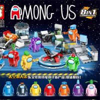 HOT!!!☜◎✲ pdh711 Among Us Lego Minifigures Toys Building Blocks Puzzle Model Mainan Lego Budak Figuer