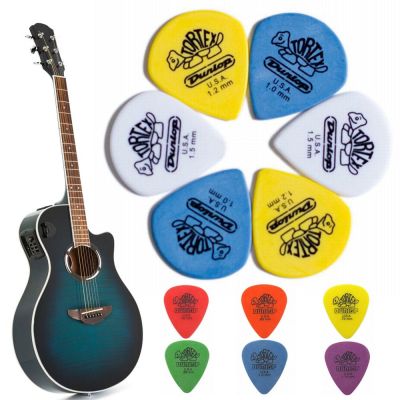 10 PCs Musical Accessories 0.5/0.6/0.73/0.88/1.0/1.14mm Guitar Picks Plectrums Guitar Playing Training Tools Musical Instruments Guitar Bass Accessori