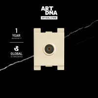 ART DNA รุ่น A85 เต้ารับสัญญาณโทรทัศน์ TV Socket Socket สีทอง Size M ปลั๊กไฟโมเดิร์น ปลั๊กไฟสวยๆ สวิทซ์ สวยๆ switch design