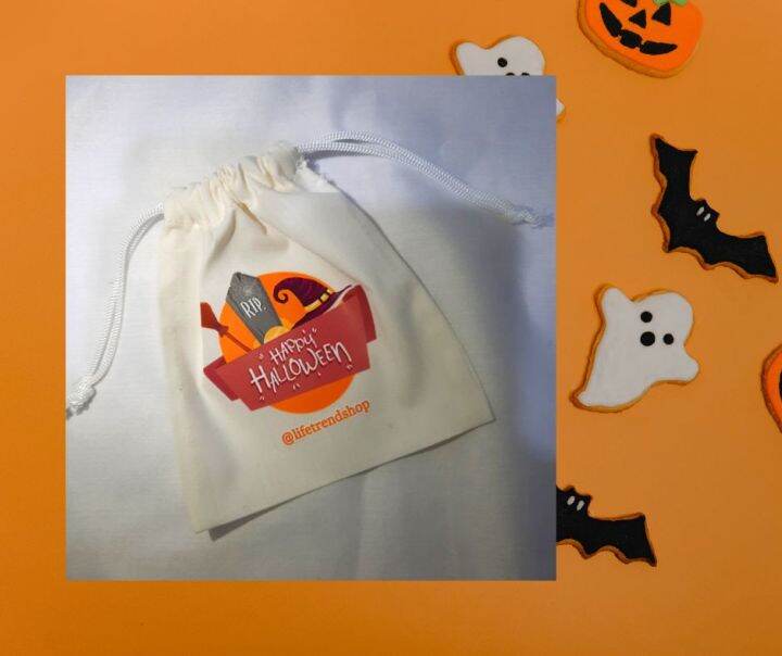 ถุงผ้า-ถุงของขวัญ-ฮาโลวีน-halloween-gift-bag