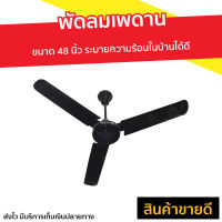 ?ขายดี? พัดลมเพดาน Finext ขนาด 48 นิ้ว ระบายความร้อนในบ้านได้ดี F348-BK-WC - พัดลมเพดานถูกๆ พัดลมโคจร พัดลมติดเพดาน พัดลมเพดานสวยๆ พัดลม พัดลมเพดานวินเทจ พัดลมเพดานโมเดิร์น พัดลมเพดานเล็ก ceiling fan