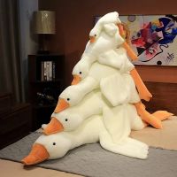 50CM-190CM Big White Goose Pillow Baby Lying Down Doll Stuffed Animal Soothes Bedtime Soft Plush Toy For Children Birthday Gift