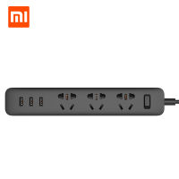 เต้ารับรางปลั๊กไฟ Xiaomi ดั้งเดิม 3 ปลั๊กต่อ USB ปลั๊กต่อปลั๊กต่อผนังสมาร์ทพร้อมอะแดปเตอร์ AU / EU / UK / US-Xiaan Store