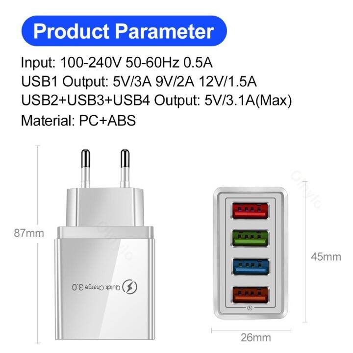 usb-charger-wall-charger-qc-3-0-fast-charging-for-iphone13-12-samsung-s21-xiaomi-mobile-phone-charger-4-ports-eu-us-plug-adapter