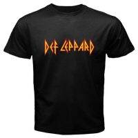 XS-6XL ใหม่ {พร้อมส่ง} ตำนานวงดนตรีร็อคโลโก้ Leppard สีดำ100% คอตตอนฟิตเนสขนาดพลัสไซส์สำหรับผู้ชายเสื้อยืดของขวัญวันคริสต์มาสเสื้อยืด