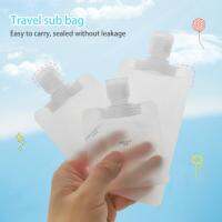 3pcs Travel Cosmetic Lotion Shower Gel Shampoo Divide Bag Portable Transparent Facial Cleanser Disposable Bottle With Label