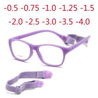 Anti Blue Light Kids Square Glasses Children Boy Girls Computer Prescription 3-10 years -0.5 -0.75 -1.0 -1.5 -2.0 -3.0 -4.0 Decanters