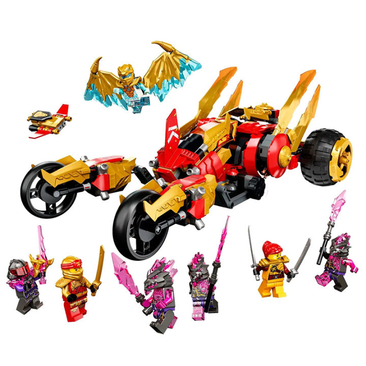 685 Piece Bricks Kai Golden Dragon Raider Set Compatible Lego Ninjago ...