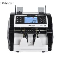 Aibecy Multi-Currency Cash Banknote Money Bill Automatic Counter Counting Machine with UV MG MT IR Counterfeit Detector Supports Mixed Value Counting Function for EURO/USD/GBP/AUD/JPY/KRW