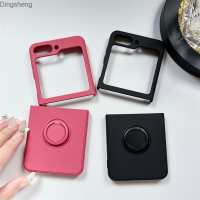 Dingsheng หน้าจอแยกพับได้ Zflip3เหมาะสำหรับเคสโทรศัพท์ซิลิโคนเหลว Samsung Zflip5 Flip4