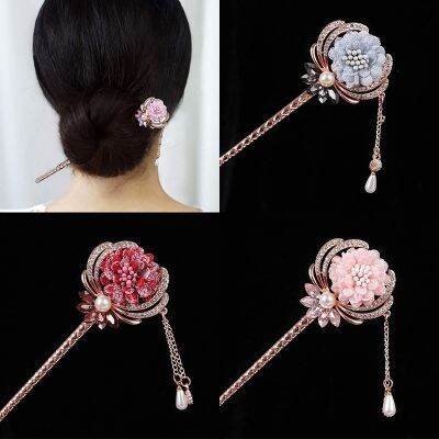 Fashion simple retro tassel Lily classic step rocking antique hairpin headdress