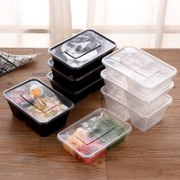 500-1000ML Fruit Salad Lunch Box Plastic Food Container With Lid Stackable Microwave Oven Meal Preparation Lunch Box