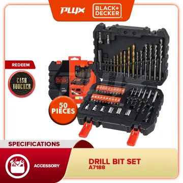 BLACK+DECKER 109 Piece Mixed Drilling & Screwdriving Accessory Set  (A7200-XJ)