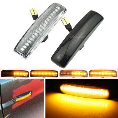 ✟◕✱ 2x LED Turn Signal Dynamic Side Marker Lamps Repeater Indicator Light For Land Rover Discovery 3 4 Rover Sport L320 Freelander 2