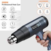 Professional Hot Air Dryer for Welding Hot Air Gun With LCD Display DIY Power Tool Hot Air Gun with Plastic Carrying Case