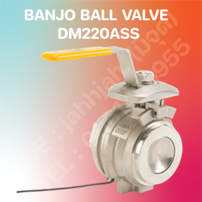 บอลวาล์ว แบนโจ พรีออเดอร์ Ball Valve BANJO 2" DM220ASS Preorder