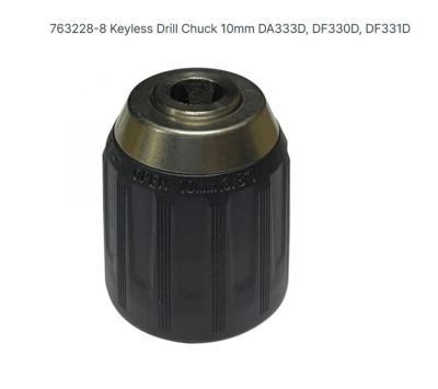 Makita service part keyless drill chuck 10 mm อะไหล่หัวจับดอก 3 หุน ใช้กับรุ่น DF330D, DF331D ,DA333D part no. 763228-8  ยี่ห้อ มากีต้า ใช้ประกอบงานซ่อมอะไหล่แท้
