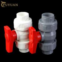 1PC 20/25/32/40/50mm PVC Pipe Union Valve Water Pipe Fittings Ball Valve Garden Irrigation Water Pipe Connector Aquarium Adapter