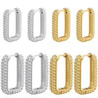 【YP】 ZHUKOU Gold Hoop earrings Thread Rectangle large/small Earring for women Jewelry Wholesale VE531