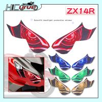 ❖☎☋สำหรับ KAWASAKI ZX-14R ZX14R ZX 14R 2012-2016 2014 3D รถจักรยานยนต์2015สติกเกอร์ตัวป้องกันไฟหน้ากันชนหน้าป้องกันหลอดไฟหน้า