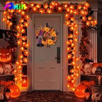 6/3/2M Christmas Decoration Artificial Maple Leaf Leaves LED Light String Lantern Garland Home Party DIY Deco Halloween New Year