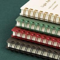 ↂ●✼ A6 Colorful Spiral Coil Notebook Agenda Diary Notepad Grid Paper Daily Weekly Plan Note Book Office School Supplies Stationery