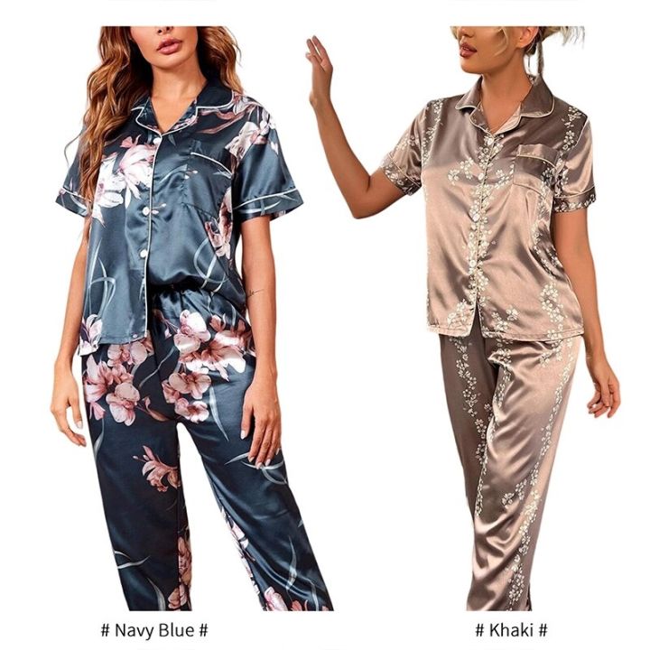 women-sleepwear-satin-silk-pajamas-sets-floral-print-short-sleeve-top-with-trousers-two-piece-set-pijamas-for-woman