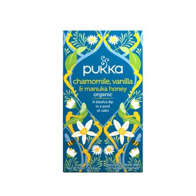 Premium for U📌ชา PUKKA Organic Herbal TeaChamomile Vanilla &amp; Manuka Honey ชาสมุนไพรออแกนิค ชาเพื่อสุขภาพจากประเทศอังกฤษ 1 กล่อง20ซอง📌