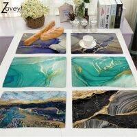 【CC】✶  New 1pc Marble Printing Dining Print Placemat Drink Coaster