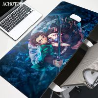 ☁▨ Japanese Anime Demon Slayer HD Printing XXL Mouse Pad Gamer Accessory Hot Large Computer Lock Edge Keyboard Mat Anime Cartoon