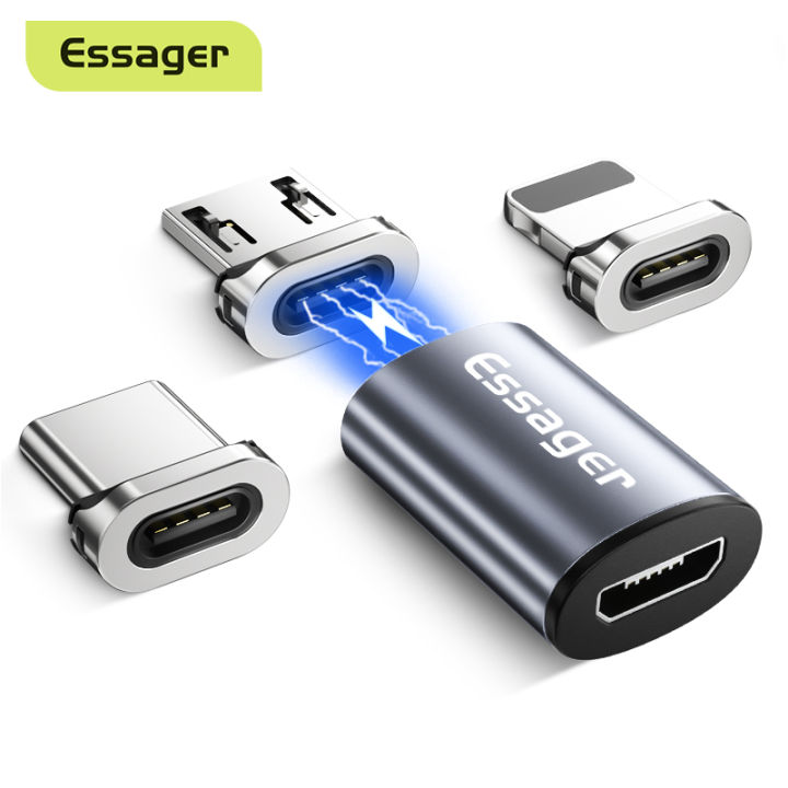 Essager Magnetic Micro USB Adapter For iPhone Samsung Xiaomi Micro USB ...