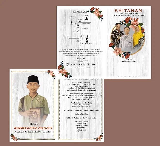 (100) Undangan, Undangan Khitanan, Proses Cetak Cepat | Lazada Indonesia