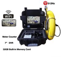 7 "WiFi กล้องส่องตรวจจับท่อระบายน้ำท่อระบายน้ำ512 Hz/Meter Counter/dvr/ Monitor/ บันทึกวิดีโอ/ถ่ายภาพ/สนับสนุน Android/ios