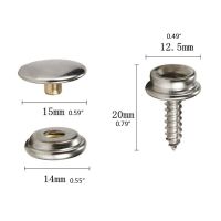 10 Sets Stainless Steel Tapping Snap Fastener Kit Tent Marine Yacht Boat Canvas Cover Tools Sockets Buttons Car Canopy Accessori